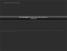 Tablet Screenshot of capechorale.org